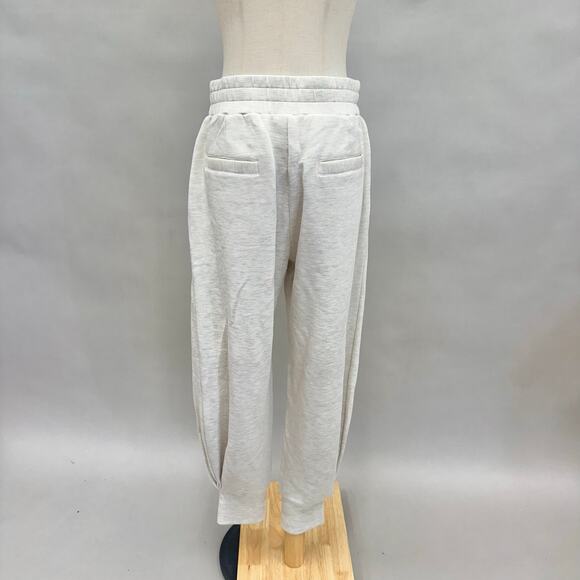 Varley The Allen Pant 27" jogger  lounge sweatpant in Ivory Marl Size Medium - Picture 15 of 16